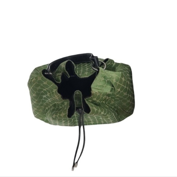 Kate Spade Green Drawstring Tote Purse - Picture 2 of 14